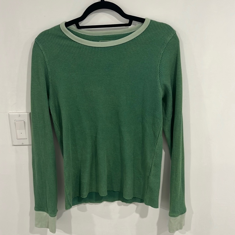 Green long sleeve top
